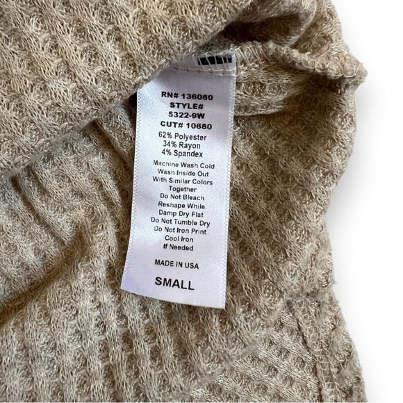 Soft Project Social T Sz M Waffle Knit Pullover Hoodie - Picture 2 of 12